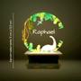 Imagem de Mini Luminária Dinos Personalizada Com Nome Colorida UV