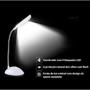 Imagem de Mini Luminária LED Flexível Portátil a Pilha Luz Branca Mesa Leitura Notebook CORES