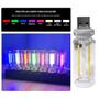 Imagem de Mini Luminária LED Noturna USB Portátil - Retro - Para Casa e Quarto