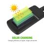 Imagem de Mini Luminária Led Solar Parede Refletor Poste 3 Cob Sensor