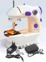 Imagem de Mini Maquina Costura Portátil Elétrica Pilha + Pedal Bivolt 110V 220VMini Maquina Costura Portátil Elétrica Pilha + Peda