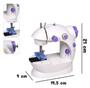 Mini Máquina De Costura Reta Portátil Com Pedal 110v E 220v - Grupo Mixx Imagem de Mini Máquina De Costura Reta Portátil Com Pedal 110v E 220v