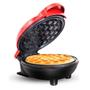 Imagem de Mini Maquina de Waffles Cozinha Refeiçao Cafe da Manha Panqueca Lanche Resistente Antiaderente