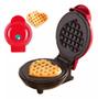 Imagem de Mini Máquina De Waffles Formato de Coração Elétrica Automática 110v
