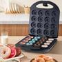 Imagem de Mini Maquina Donuts De Fazer Mini Donuts Maker Rosquinhas 16 Furos 110v