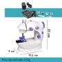 Imagem de Mini Máquina Elétrica Portátil Compacta Com Pedal Inclusa Bivolt Silenciosa