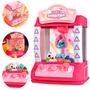 Imagem de Mini Máquina Garra Com 10 Brinquedos Pelucias Bolinhas Com Luzes E Sons - Dm Toys