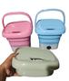 Imagem de Mini Máquina Lavar portátil Roupas Balde Lavadora Dobrável Portátil
