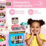 Imagem de Mini Mercado Infantil com Caixa Registradora Carrinho Faz de Conta