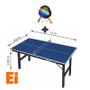 Imagem de MINI MESA DE PING PONG Júnior MDP 12mm - KLOPF 1003 + Kit 2 Raquetes e 3 Bolinhas - 5055