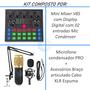 Imagem de Mini Mesa Mixer Combo Live com Microfone Condensador Profissional