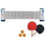 Imagem de Mini Mesa Ping-Pong com Rede Retrátil 2 Raquetes 3 Bolinhas