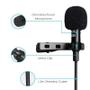 Imagem de Mini Microfone de Lapela Portátil Condensador com Fio e Conexão USB
