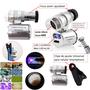 Imagem de Mini Microscópio Lupa Com Clip Lente Zoom 60x Led UV De Sustentação Para Celular Smartphone 9882W