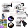 Imagem de Mini Microscópio Lupa Lente Zoom 60x Com Clip Led Uv Para Celular Smartphone 9882W2