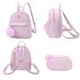 Imagem de Mini mochila, bolsa Barsine Girls Fashion, couro xadrez