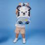 Imagem de Mini Mochila Bolsa Maternidade Bebê Menino Tamanho Cor Azul Tigor BB  T Tigre Reforçada Impermeável