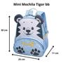 Imagem de Mini Mochila Bolsa Maternidade Bebê Menino Tamanho Cor Azul Tigor BB  T Tigre Reforçada Impermeável