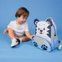 Imagem de Mini Mochila Bolsa Maternidade Bebê Menino Tamanho Cor Azul Tigor BB  T Tigre Reforçada Impermeável