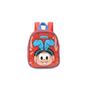 Imagem de Mini Mochila Infantil Mônica Vermelho/Azul Luxcel