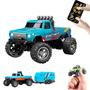 Imagem de Mini Monster Truck RC Flashstar 1:64 com Luzes - Azul