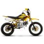 Imagem de Mini Moto Cross Amarela Pro Tork TR100F 2017 Off Road 100cc Aro 14 e Gasolina