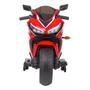 Imagem de Mini Moto Eletrica 12v Vermelha CBR Suporta 30kg Marcha Ré Bluetooth Luzes Velocidade Máxima 3km/h Bivolt