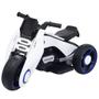 Imagem de Mini Moto Elétrica 6V Triciclo Futurista Criança Infantil Led Som Usb Branco Brinqway Bw-223 Bivolt