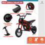 Imagem de Mini Moto Elétrica Infantil 24V Trilha Bateria 2 Motores 350W Rodas 12" Suspensão LED Música e Acelerador no Guidão