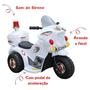 Imagem de Mini Moto Elétrica Infantil 6V Até 30kg C/ Baú Branco Zippy Toys - 9023