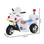 Imagem de Mini moto eletrica infantil bateria 6v sirene som - branco