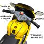 Imagem de Mini Moto Elétrica Infantil Bivolt Hayabusa 6v Amarela até 25 Kg