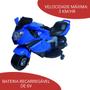 Imagem de Mini Moto Elétrica Infantil BMW K1200 Azul com Carregador Bivolt