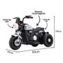 Imagem de Mini Moto Elétrica Infantil HaleY Branca 6v Zippy Toys