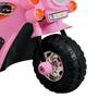 Imagem de Mini Moto Elétrica Infantil Triciclo Criança Bateria 6V Importway BW002-R Rosa Polícia Bivolt