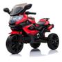 Imagem de Mini Moto Elétrica Infantil Triciclo Criança Motorizado Luxo MP3 USB Luz e Som Bateria 12V Bivolt Até 25kg Vermelho