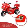 Imagem de Mini Moto Elétrica Infantil Triciclo Policial Importway Vermelha