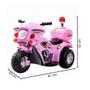 Imagem de Mini Moto Elétrica Infantil Triciclo Policial Rosa BW002R IMPORTWAY