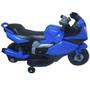 Imagem de Mini Moto Elétrica Triciclo Criança Infantil Azul Bateria 6V Luz Som Importway BW044 Bivolt