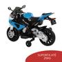 Imagem de Mini Moto Elétrica Triciclo Criança Infantil Bateria 12V Bmw S1000 RR Azul Luz Som Importway Bw-179