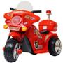 Imagem de Mini Moto Elétrica Triciclo Criança Infantil Bateria 6V Importway BW006 Polícia Luz Som Bivolt