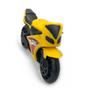 Imagem de Mini Moto Esportiva Amarela 185AM BS Toys - Plástico Resistente - Dimensões 25x22x10 cm