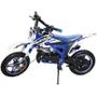 Imagem de Mini Moto Infantil Partida Elétrica Gasolina 2T 49CC Cross Trilha Off Road WVDB-005AZ Azul