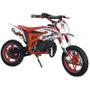 Imagem de Mini Moto Infantil Partida Elétrica Gasolina 2T 49CC Cross Trilha Off Road WVDB-005VM Vermelha