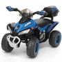 Imagem de Mini Moto Modelo Quadriculo Elétrico Menina E Menino Infantil 6v 4x4 Azul Certificado Inmetro