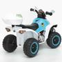 Imagem de Mini Moto Modelo Quadriculo Elétrico Menina E Menino Infantil 6v 4x4 Branco Com Luz E Som Importway