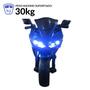 Imagem de Mini Moto Motinha Elétrica Infantil 12V Roda Eva Som Farol Led Azul Brinqway Bw300az