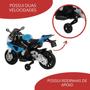 Imagem de Mini Moto Motinha Eletrica Infantil Brinquedo Bmw S1000RR 12V Luzes Som Menino Com Luzes Som Azul