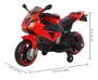 Imagem de Mini Moto Moto Elétrica Infantil 6V Bw127 Vermelho