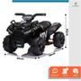 Imagem de Mini Moto Quadriciclo Elétrico 6V Infantil Baby Style Preto